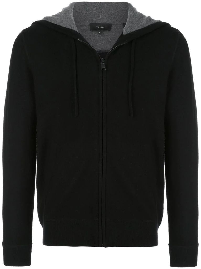 cashmere plain hoodie