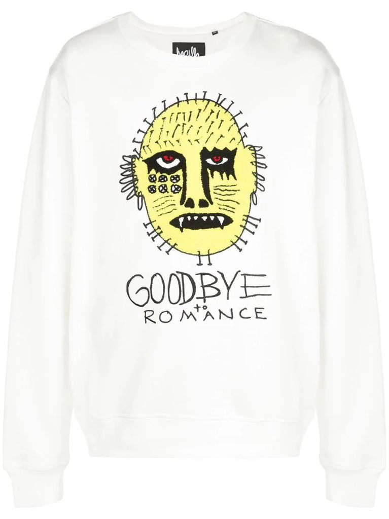 Goodbye Romance print sweatshirt
