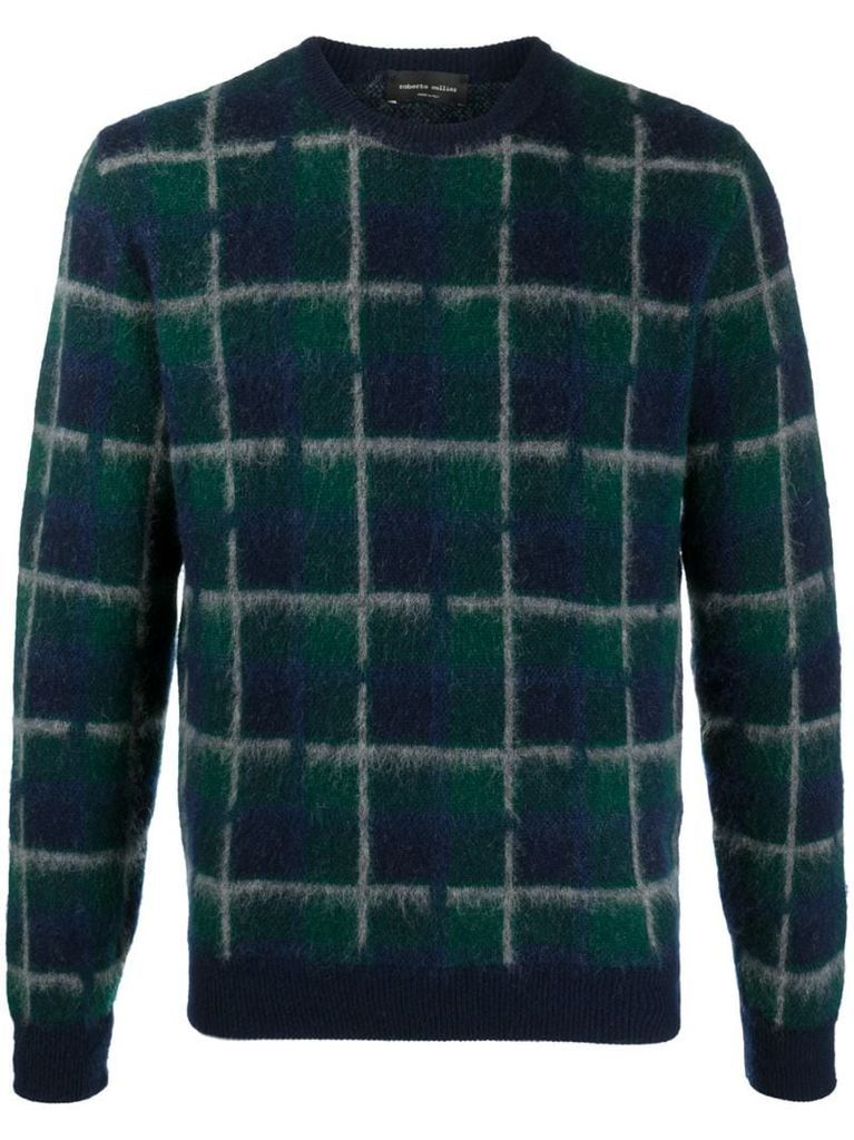 checked jumper