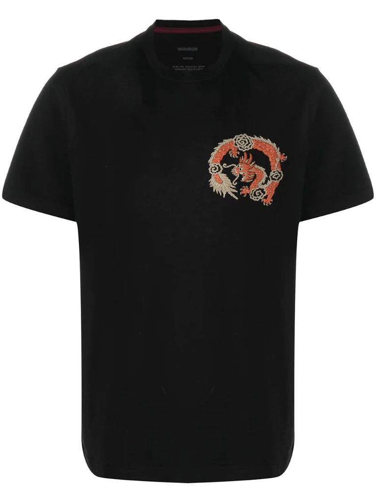 logo-embroidered t-shirt