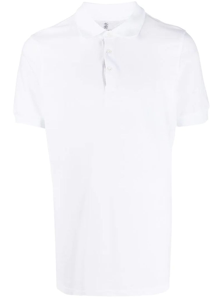 polo shirt with stripe detail