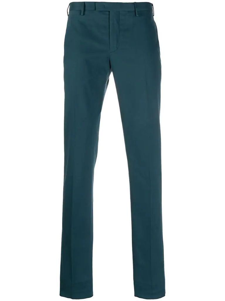 skinny-fit tailored trousers