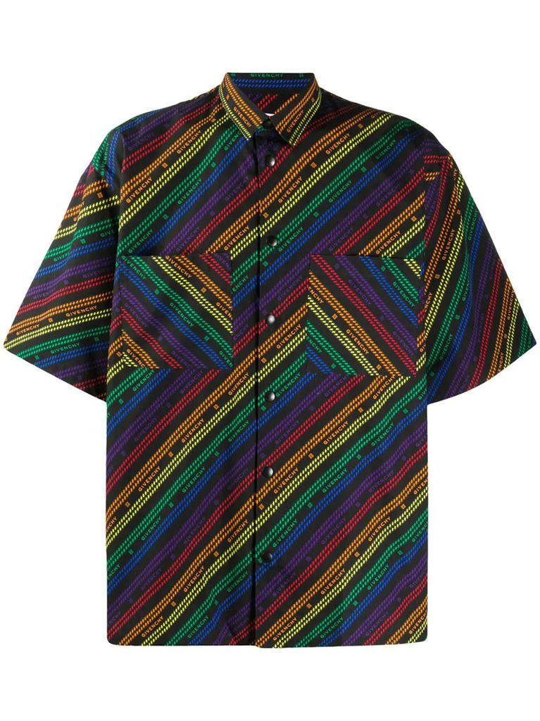 rainbow stripe shirt