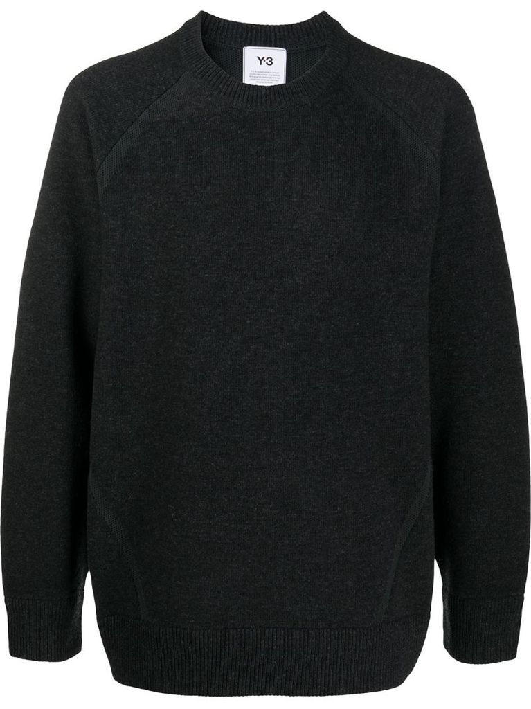 wool panel sweatshirt