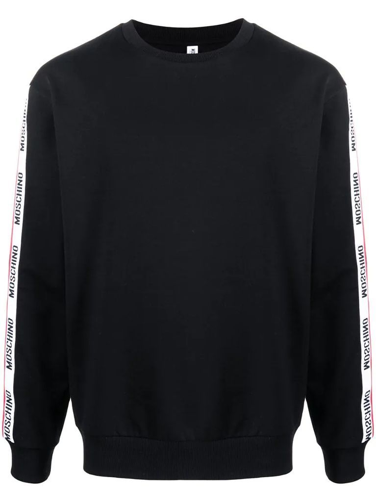 logo-tape long-sleeve sweatshirt