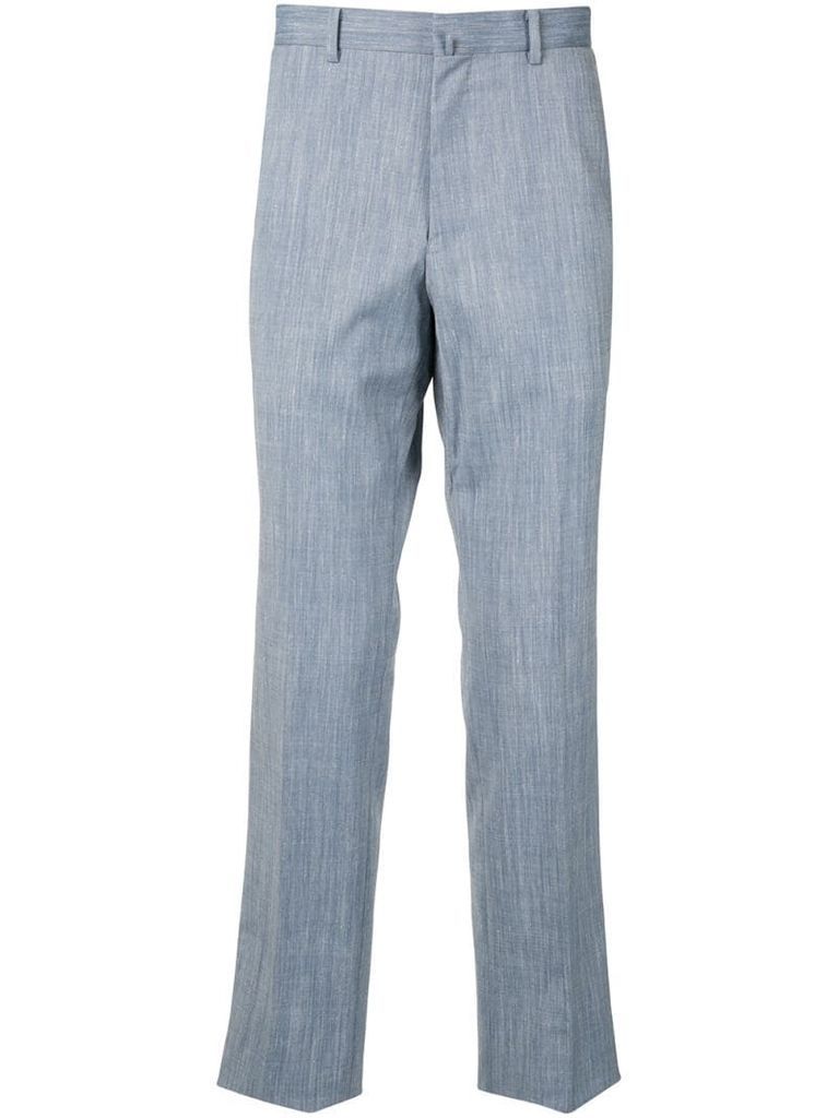 washed-effect trousers