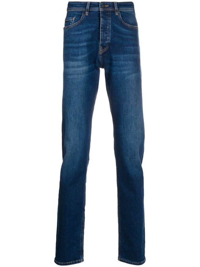 straight-leg jeans
