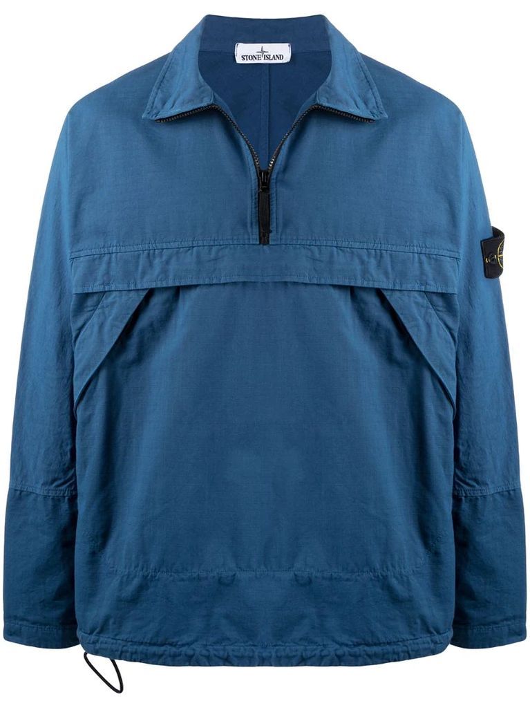 quarter zip overshirt jacket