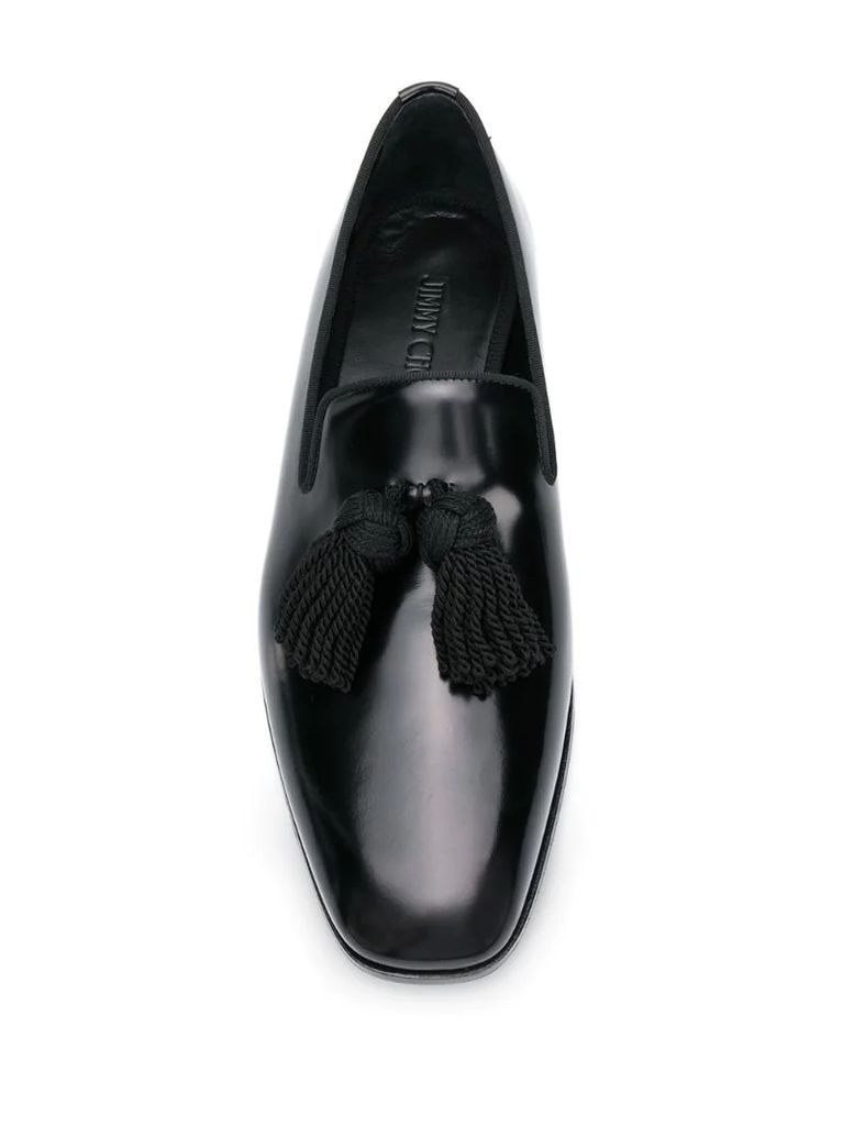 Foxley leather tassel loafers
