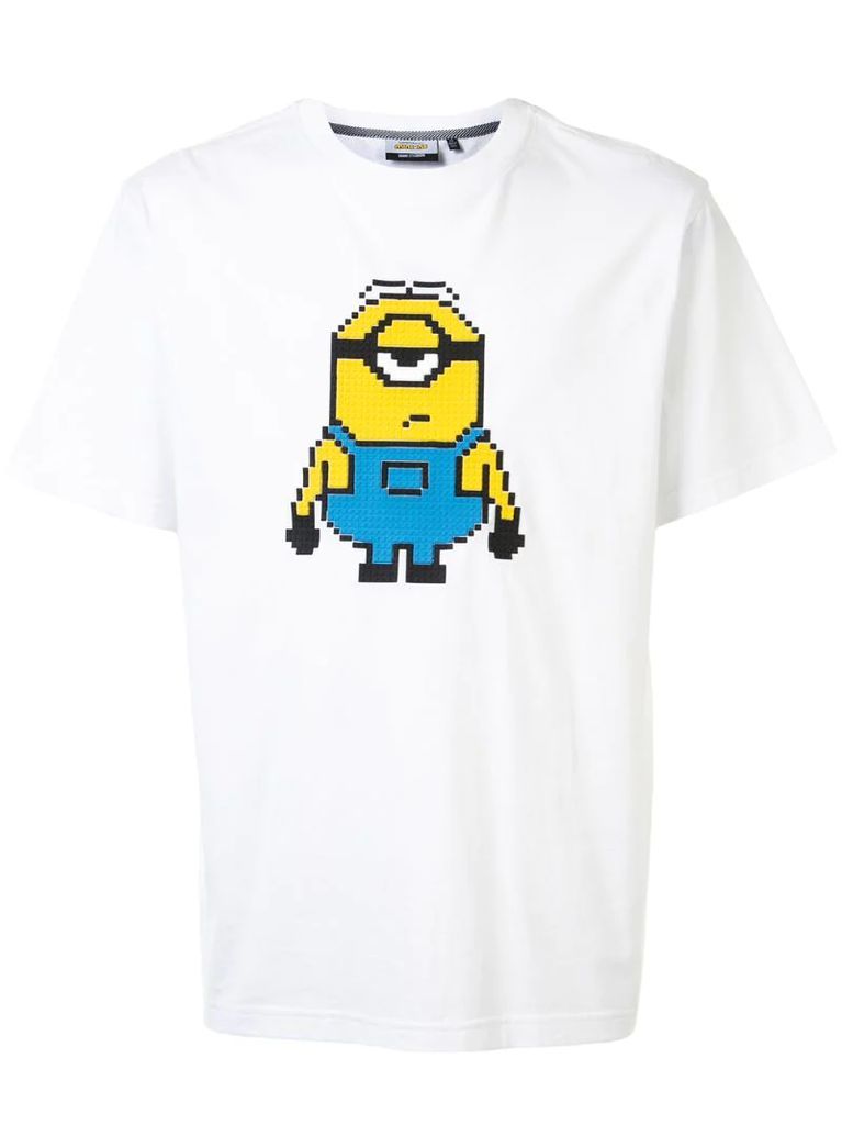 x Minions Stuart 8-Bit appliqué T-Shirt