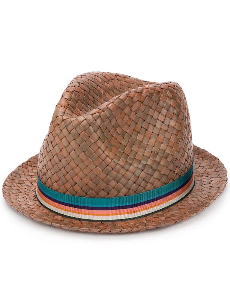 woven fedora hat