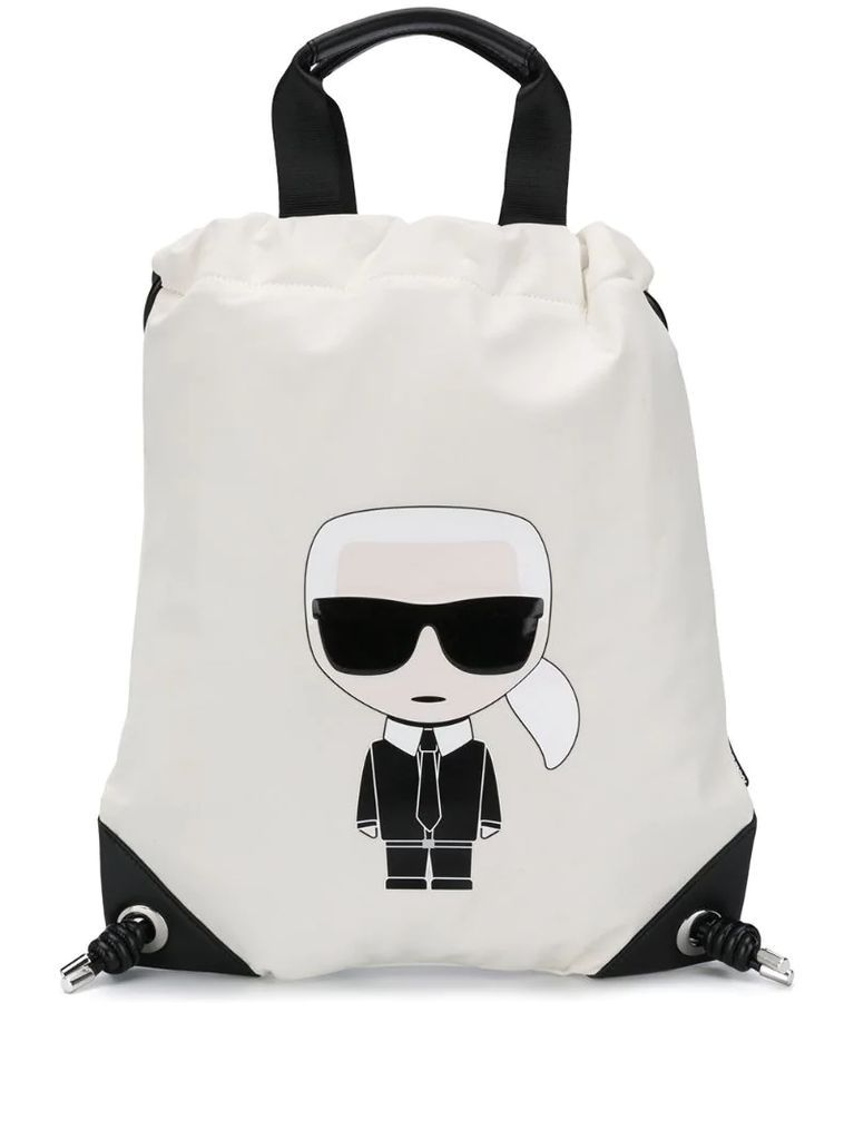 K/Ikonik nylon flat backpack