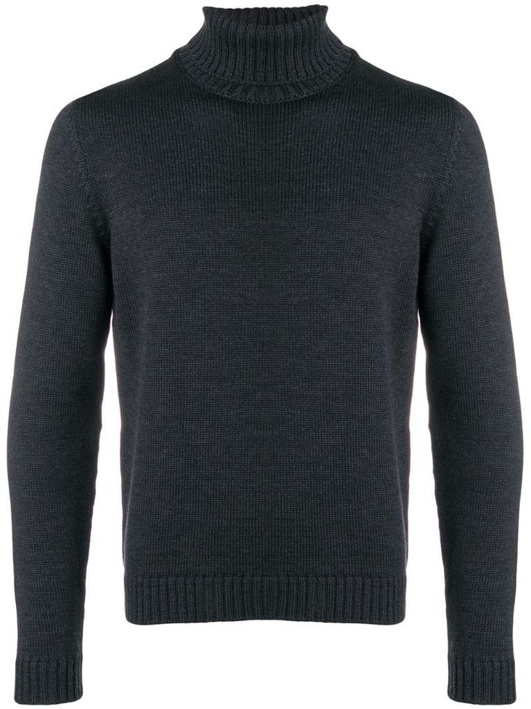 knitted roll neck jumper