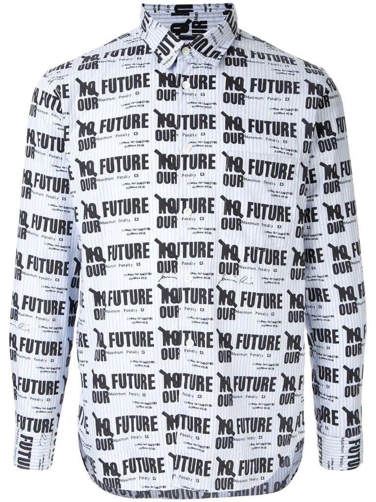 No Future printed shirt