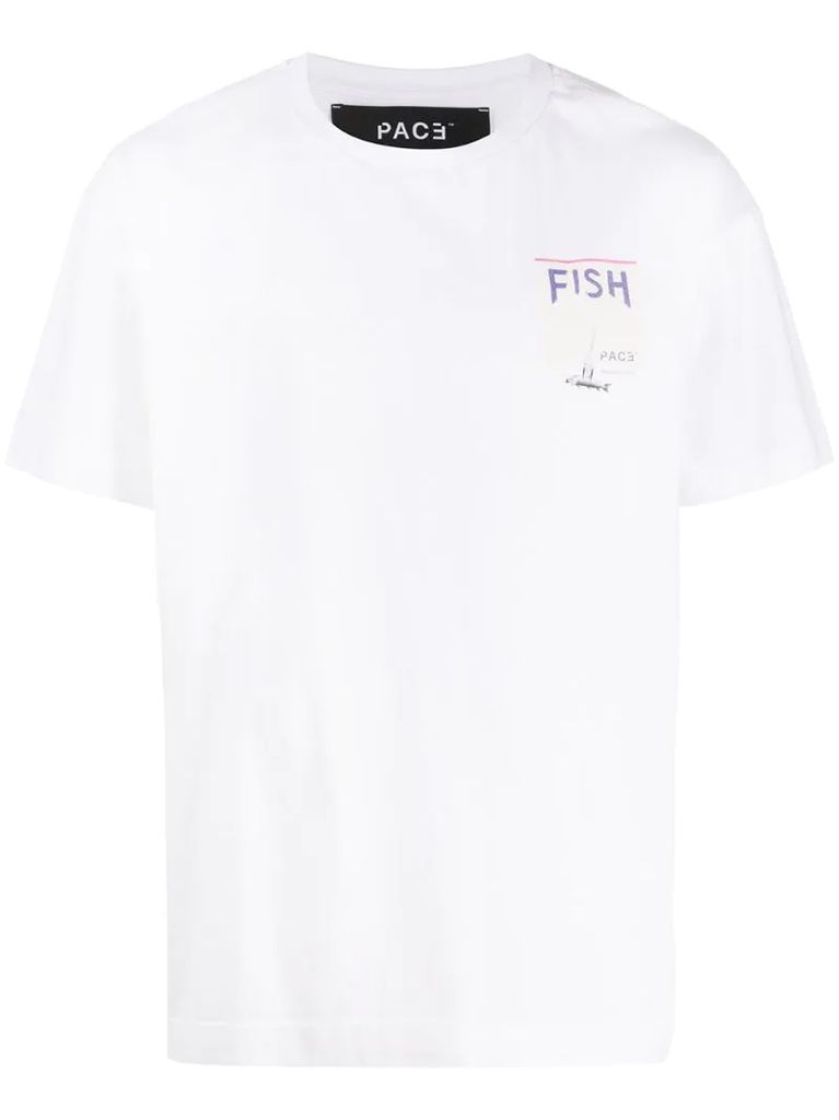 'Fish' print T-shirt