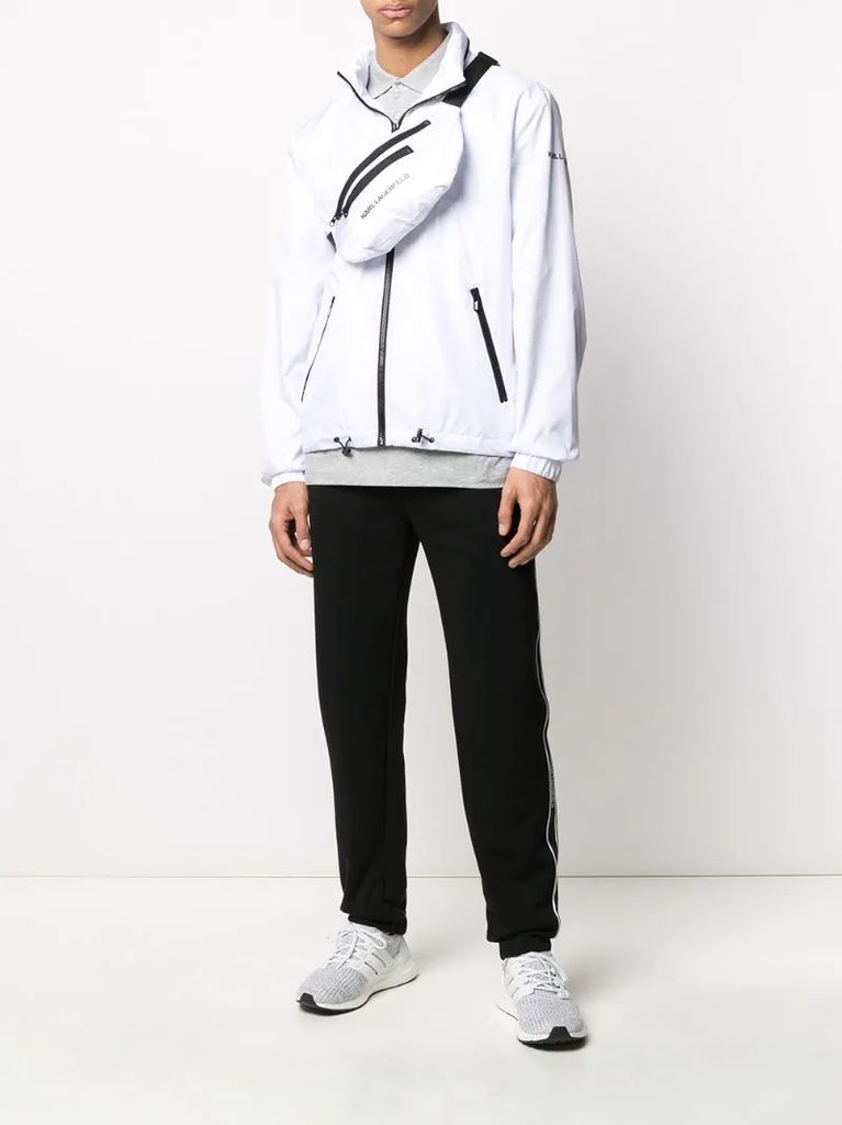 two-tone zipped jacket