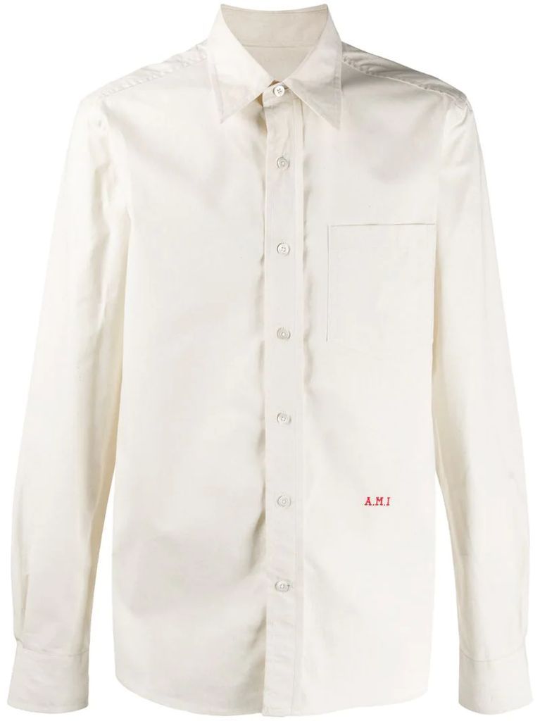 A.M.I embroidered shirt