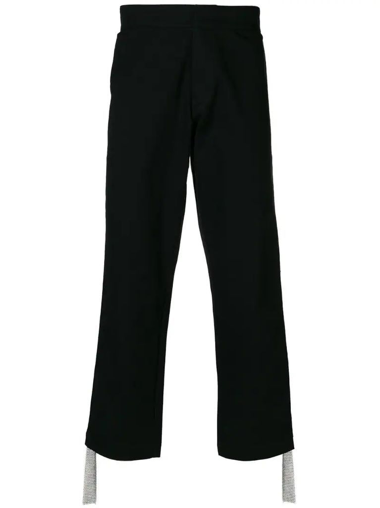 Side chain panel trousers