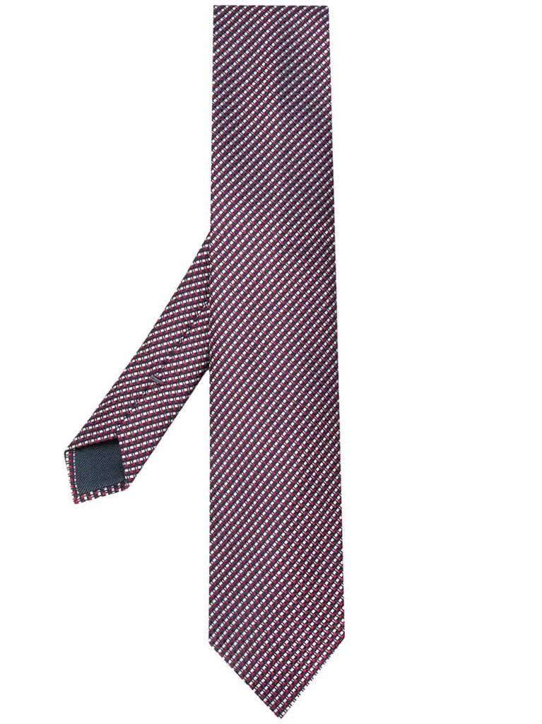 geometric print necktie
