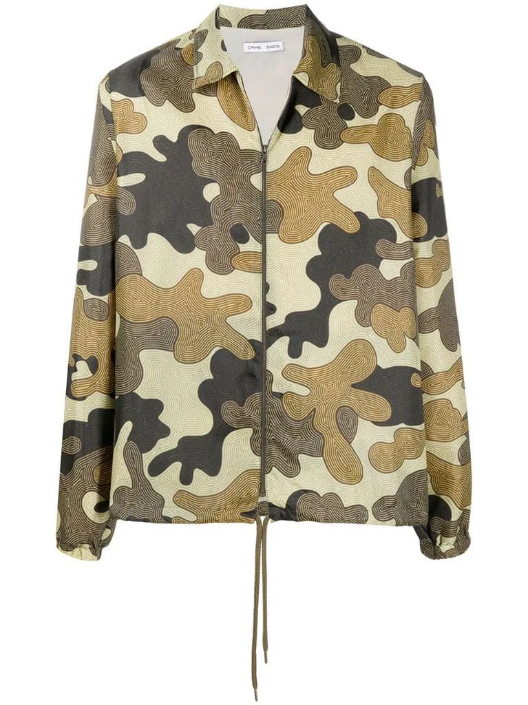 lightweight zip up camouflage jacket