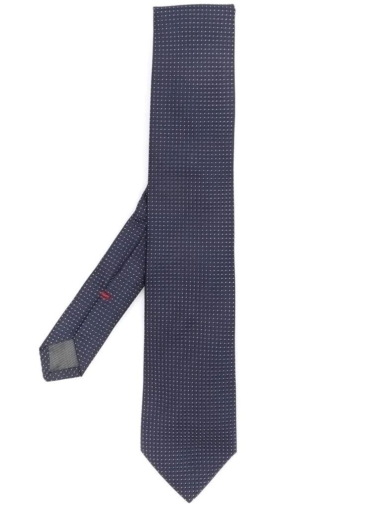 dotted silk tie