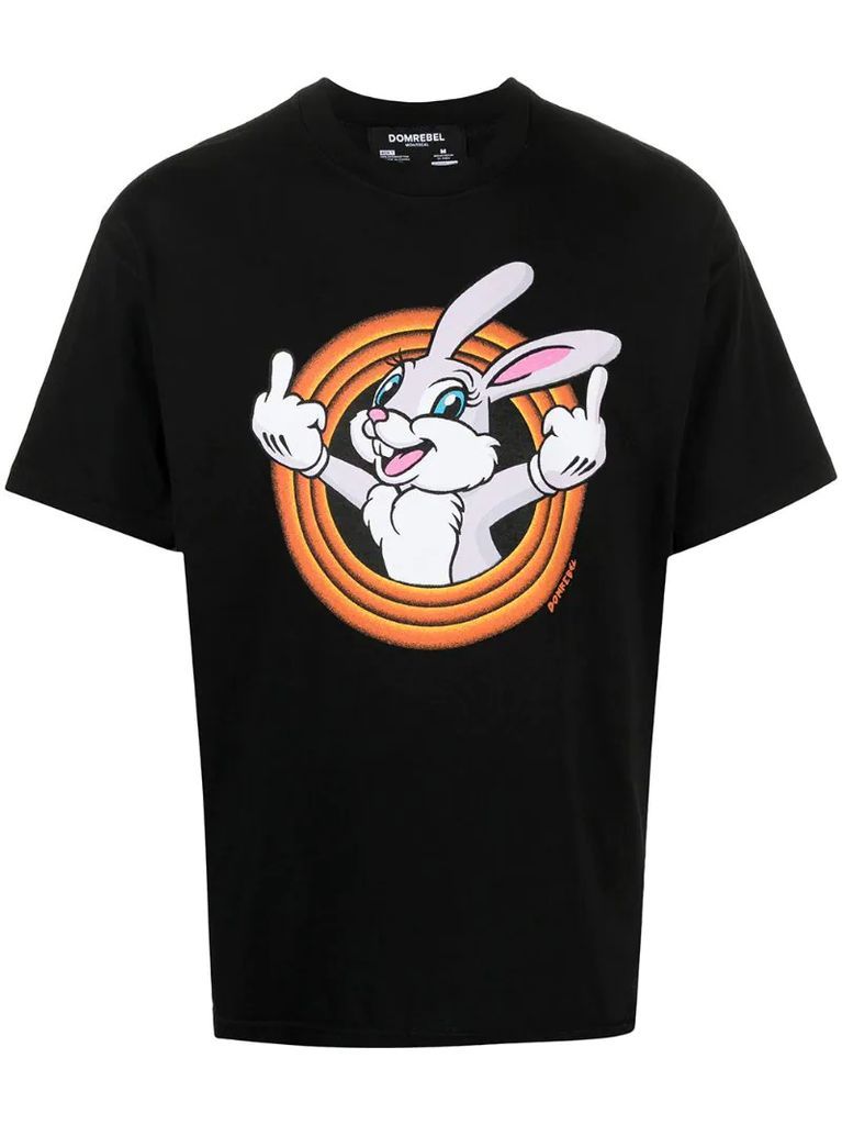 Rabbit graphic-print cotton T-shirt