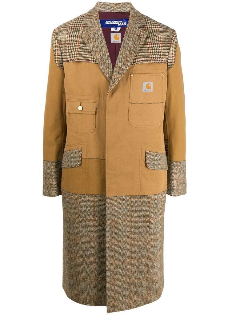 panelled coat