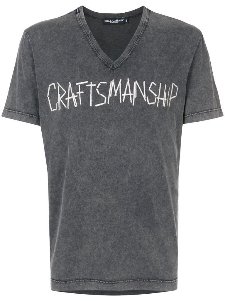 embroidered craftsmanship T-shirt