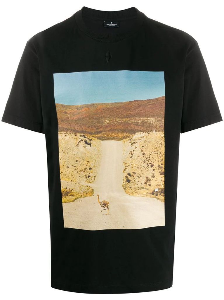 ostrich photograph print T-shirt