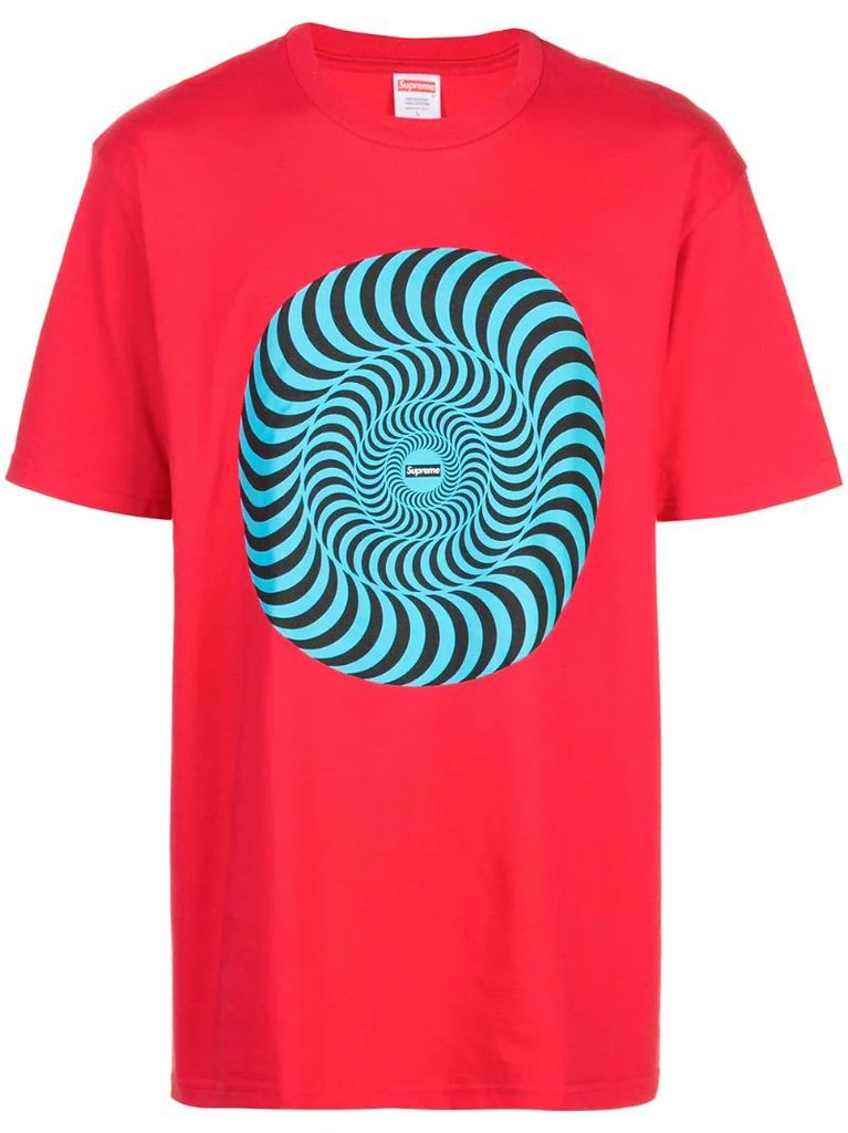 spiral print T-shirt