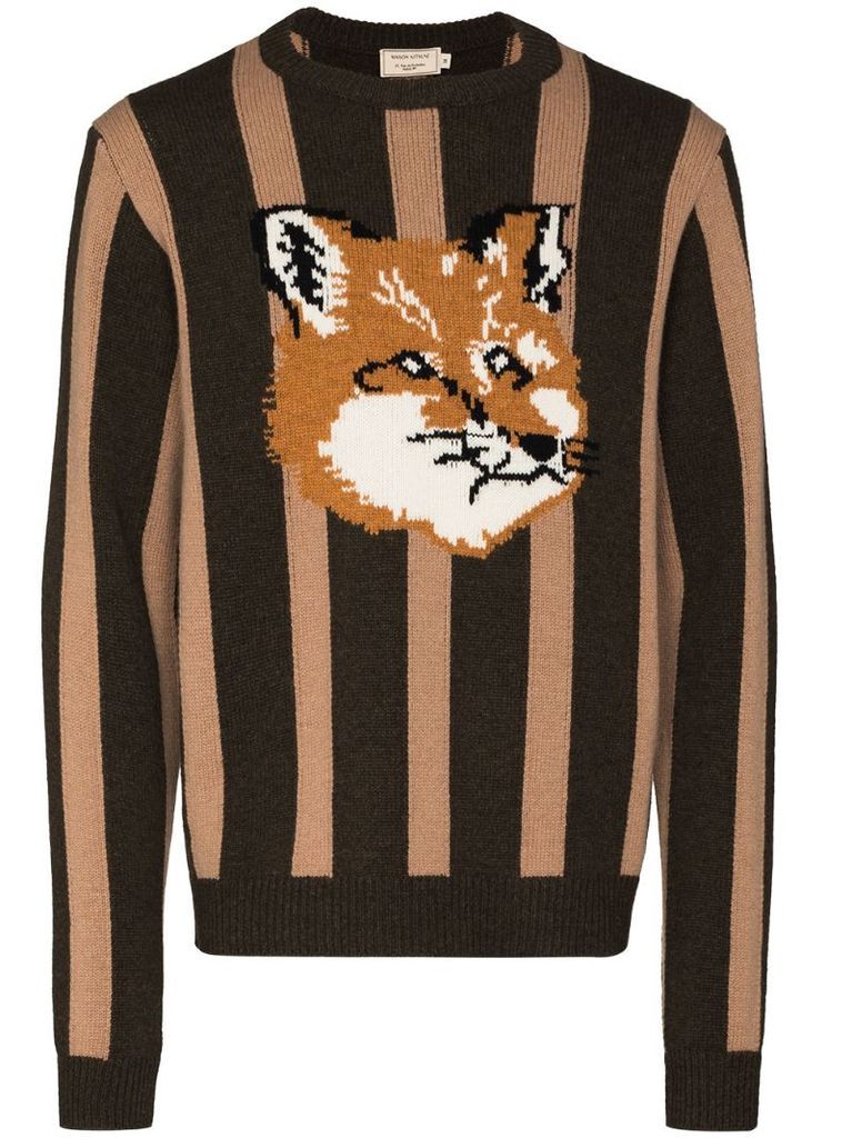 Fox horizontal-stripe jumper