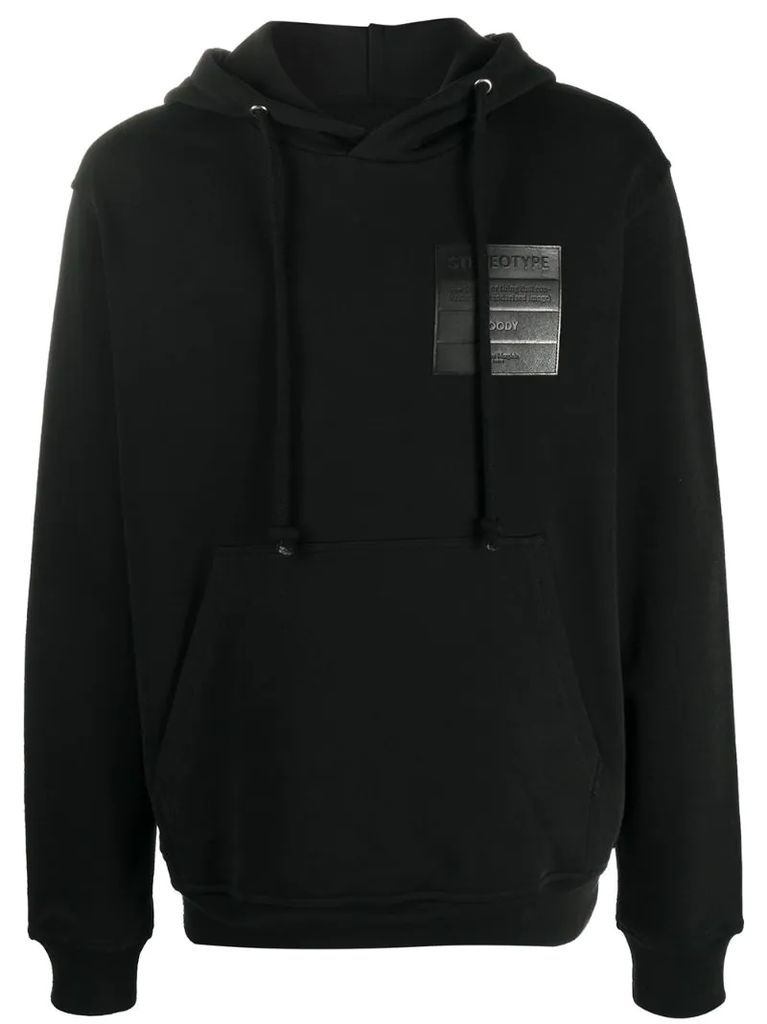 logo patch hoodie