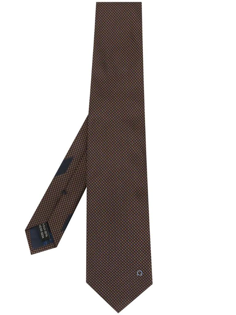 logo embroidered tie