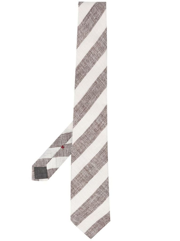 striped pointed tie