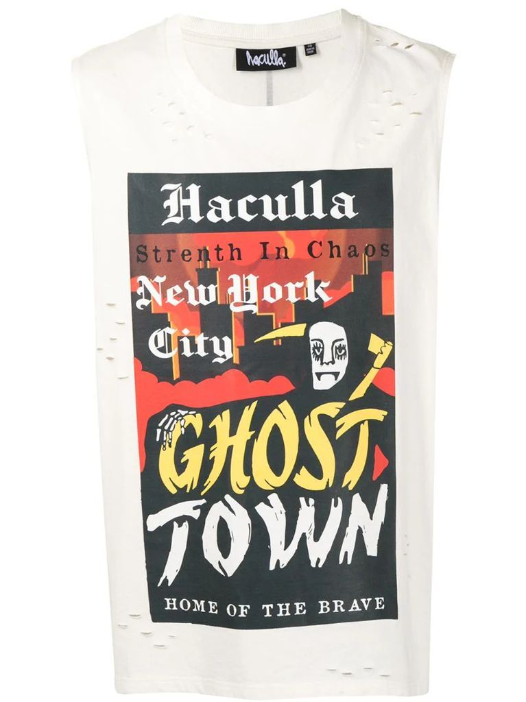 Ghost Town sleeveless T-shirt