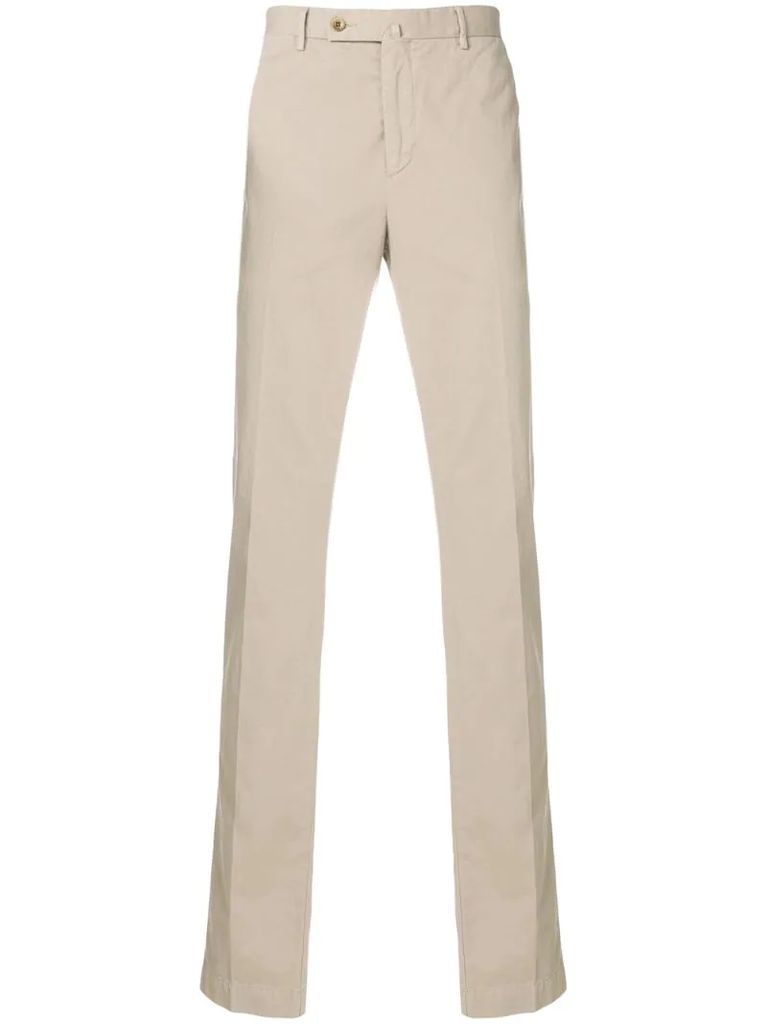 side fastened tailored trousers