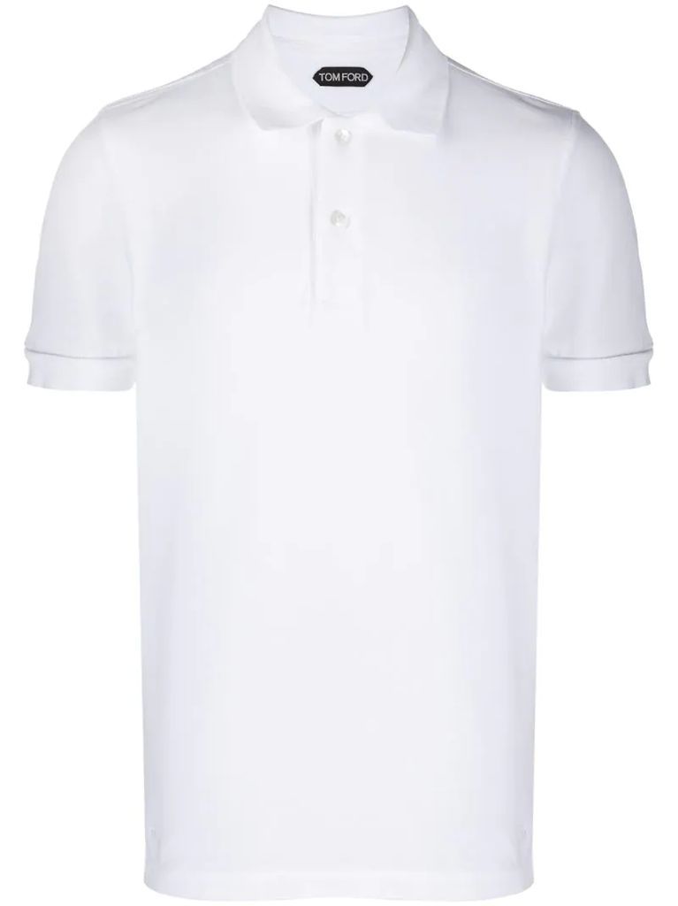 straight-fit polo shirt