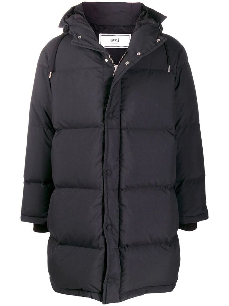 mid-length down jacket