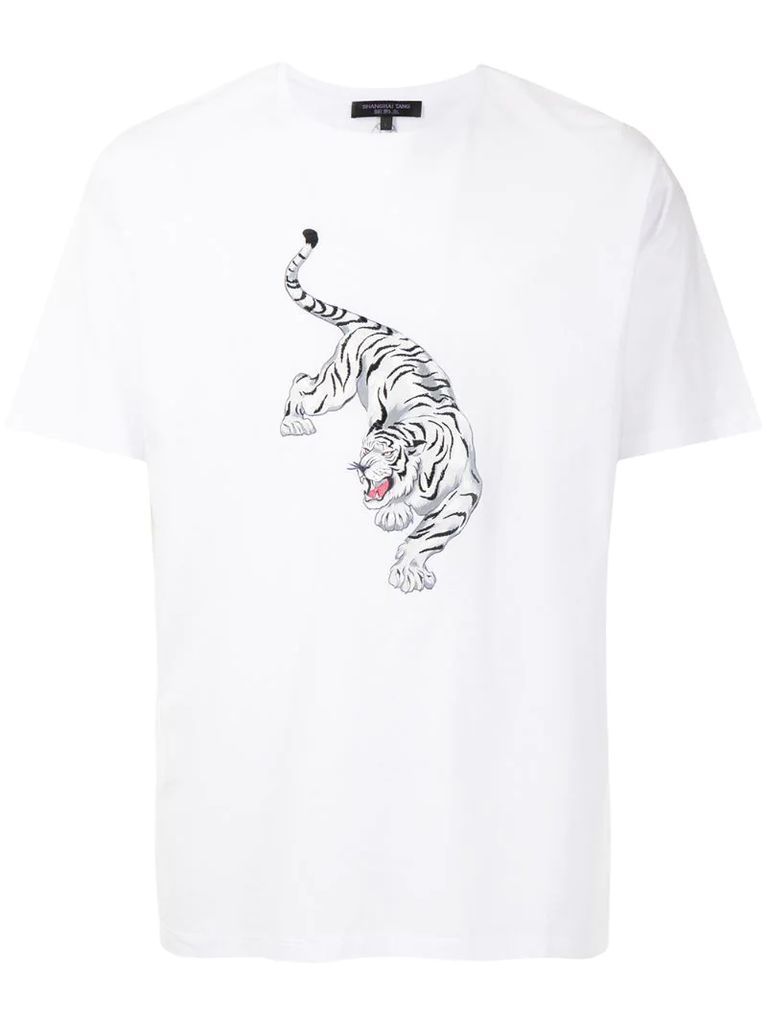 tiger embroidered T-shirt
