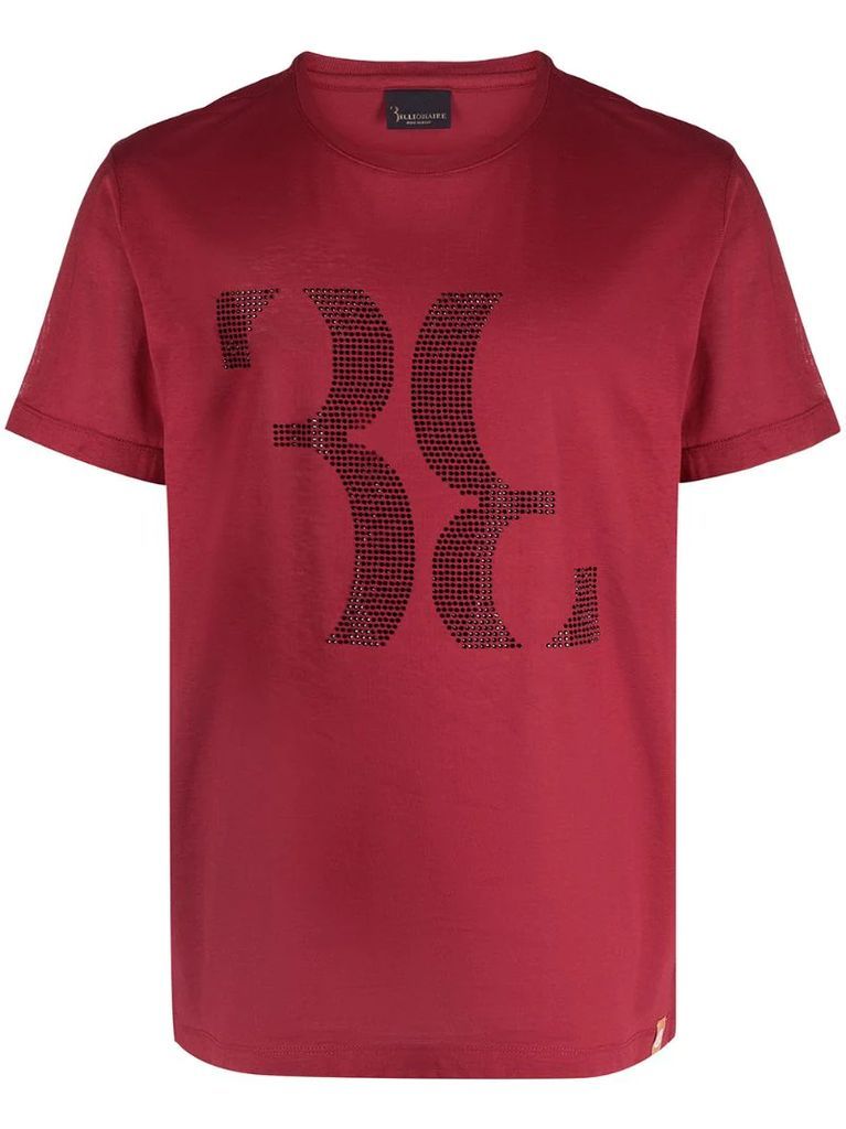 Double B crystal embellished cotton T-shirt