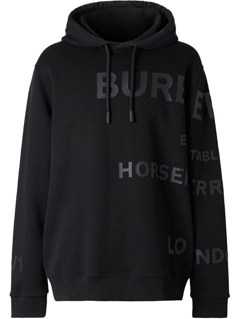Horseferry-print hoodie