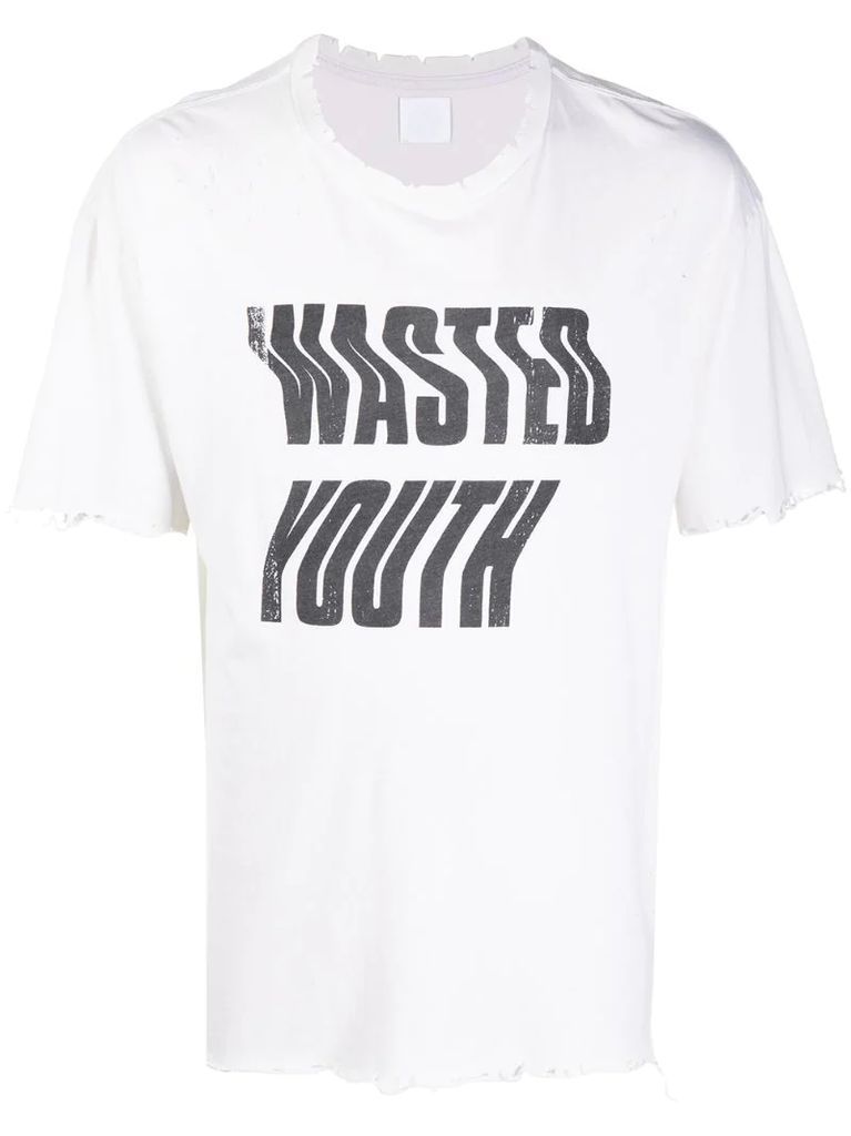 slogan print t-shirt