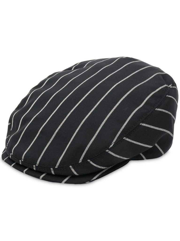 striped baker boy hat