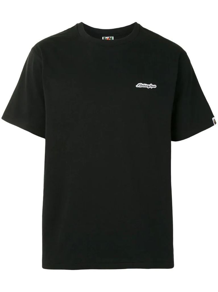 logo-patch short sleeved T-shirt