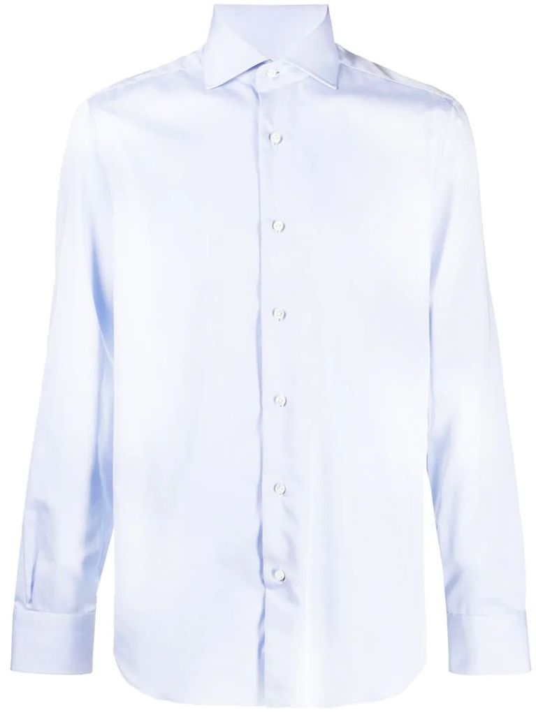 long-sleeved classic collar shirt