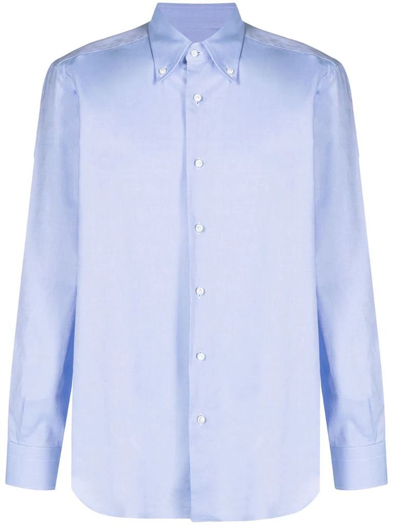 cotton button-down collar shirt
