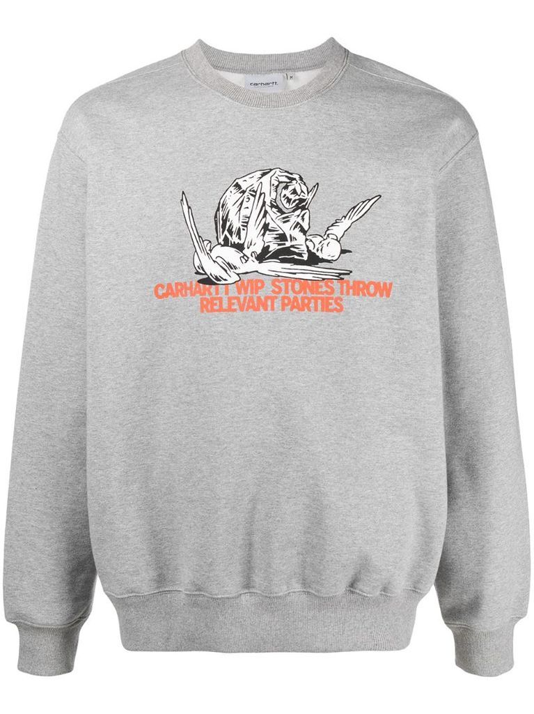 x Relevant Parties logo-print sweatshirt