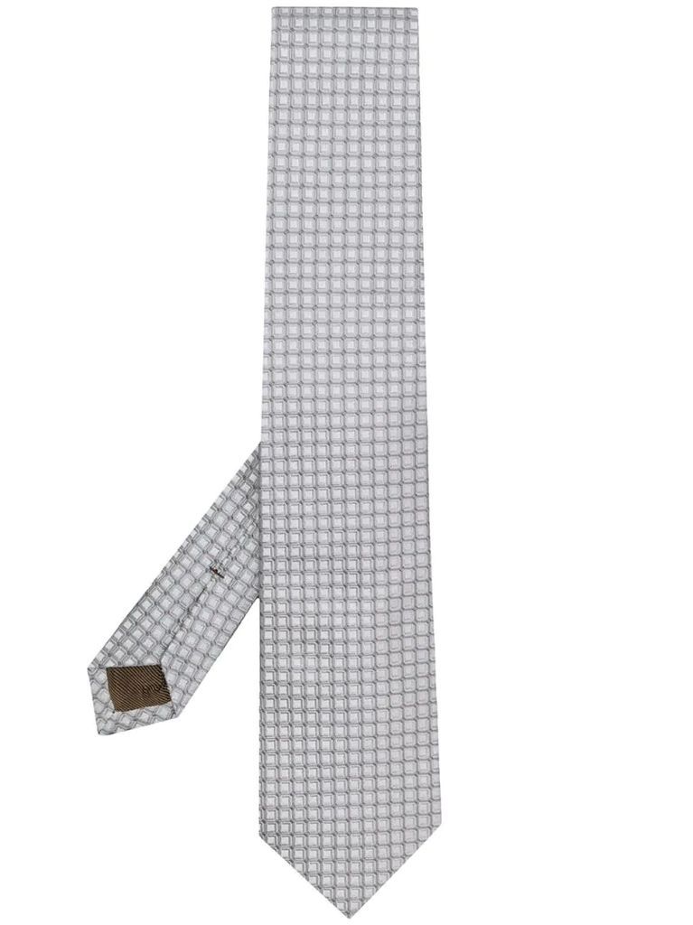 square pattern tie