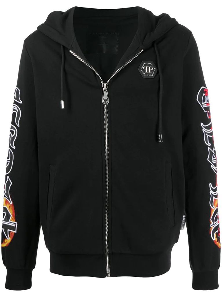 Gothic logo hoodie