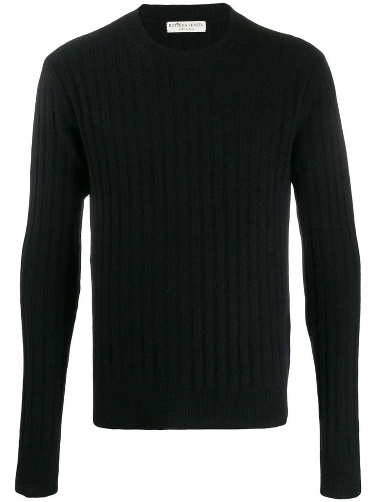 ribbed knitted jumper